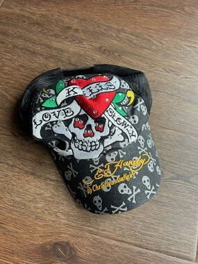 Ed Hardy Love Kills Slowly Trucker Hat | Ed Hardy by Christian Audiger